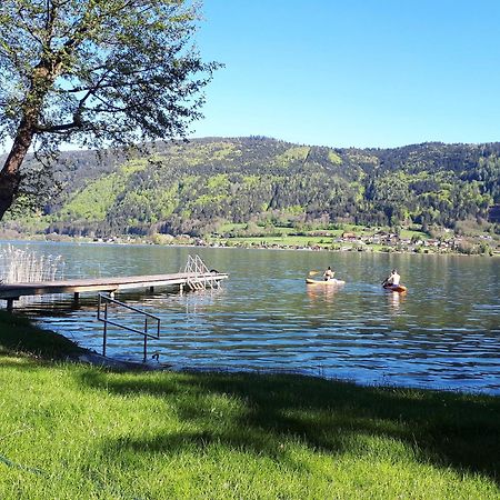 Maren Seeblick Appartement Haus Haensel&Gretel Direkt Am Ossiacher See Mit Hallenbad Stiegl ภายนอก รูปภาพ