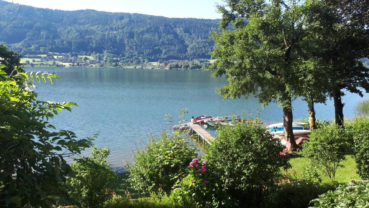 Maren Seeblick Appartement Haus Haensel&Gretel Direkt Am Ossiacher See Mit Hallenbad Stiegl ภายนอก รูปภาพ