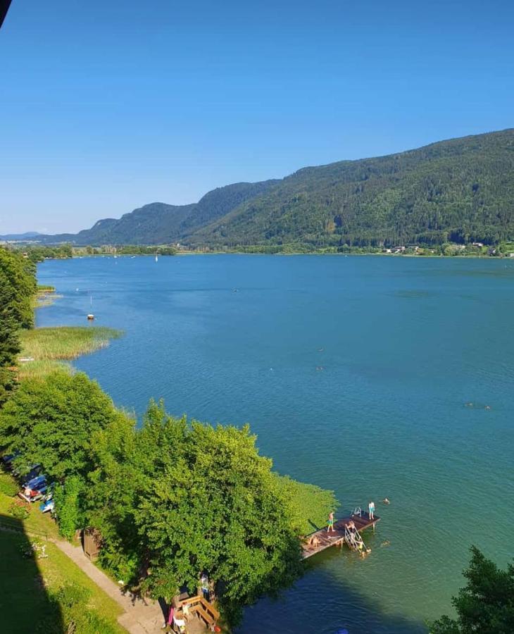 Maren Seeblick Appartement Haus Haensel&Gretel Direkt Am Ossiacher See Mit Hallenbad Stiegl ภายนอก รูปภาพ